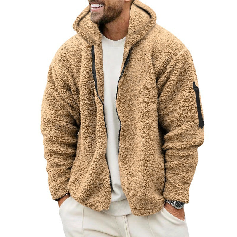 Trendy Teddy Fleece Jas met Zachte Sherpa Stof voor Mannen
