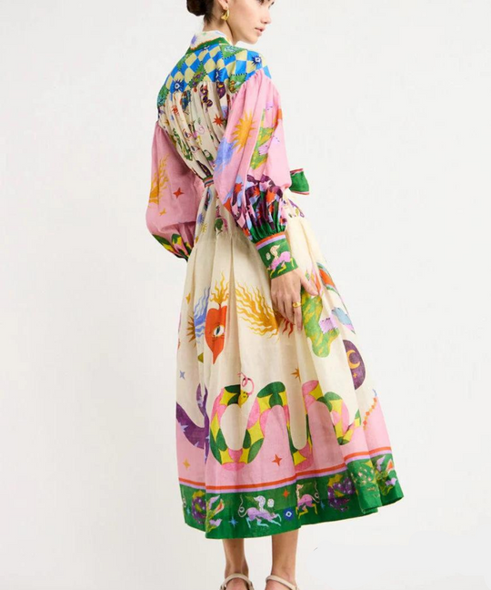 Elegante Italiaanse Maxi Jurk voor Vrouwen
