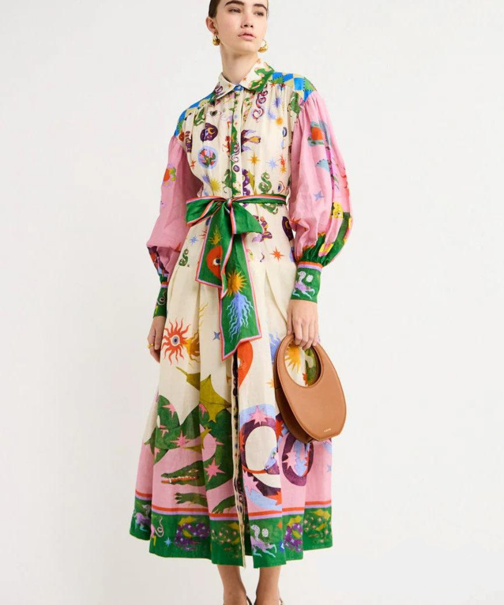 Elegante Italiaanse Maxi Jurk voor Vrouwen