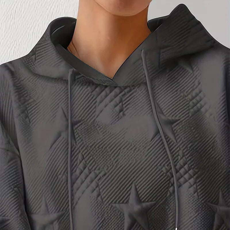 Oversized Hoodie met Sterrenpatroon voor Vrouwen