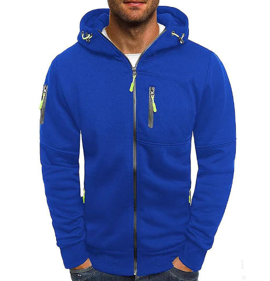 Casual Rits Hoodie Sweatshirt voor Mannen