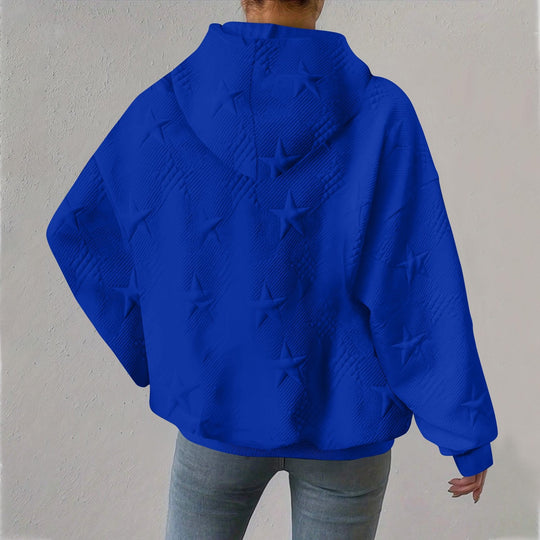 Oversized Hoodie met Sterrenpatroon voor Vrouwen