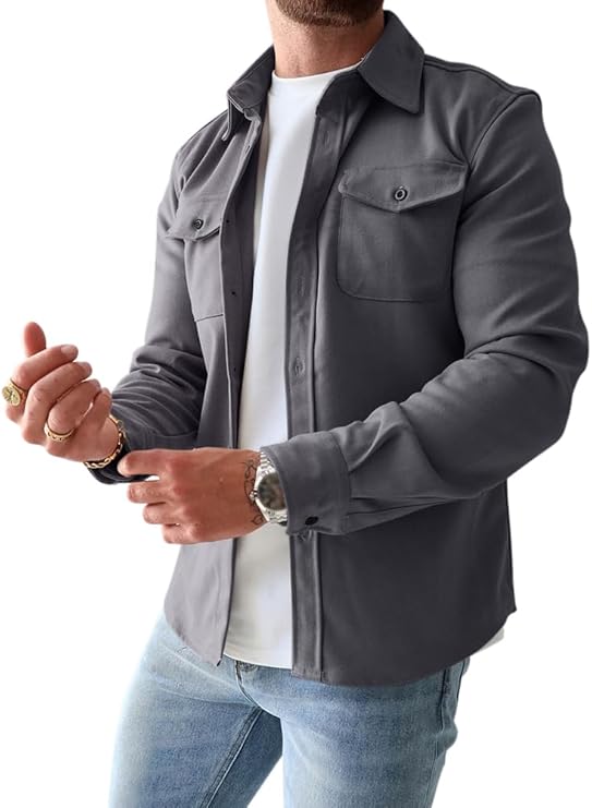 Stijlvolle Jas met Knoopsluiting voor Mannen