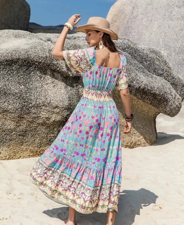Bloemen Zomerjurk voor Vrouwen