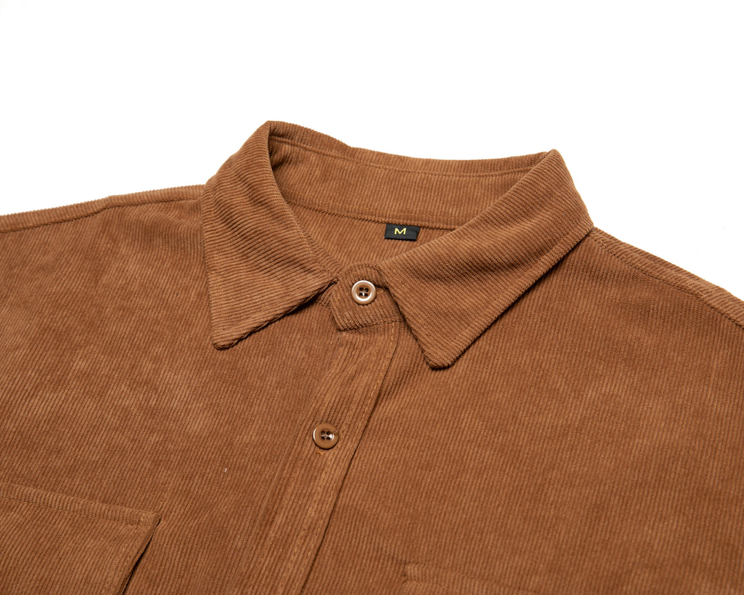 Klassiek Corduroy Hemd met Lange Mouwen voor Mannen