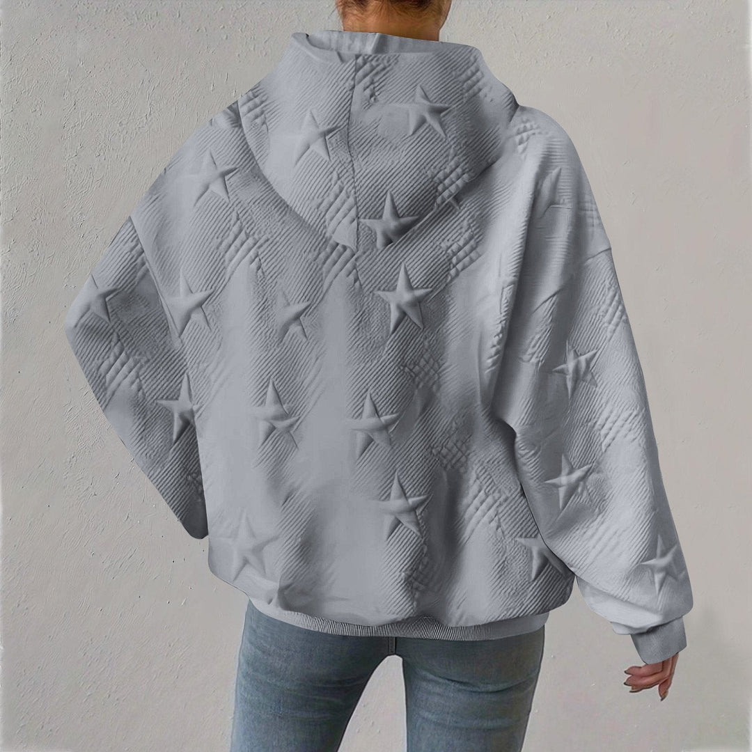 Oversized Hoodie met Sterrenpatroon voor Vrouwen