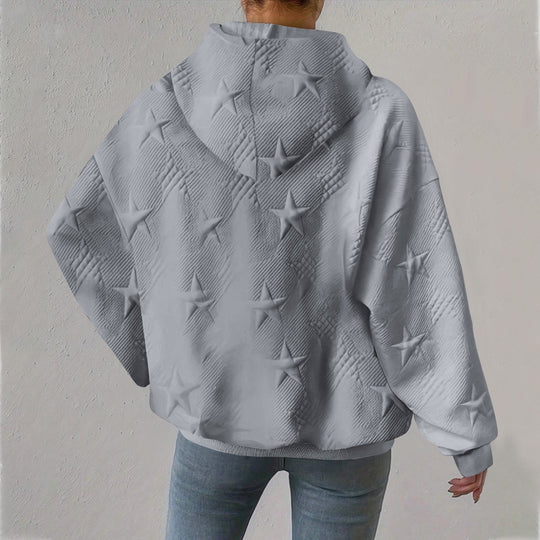 Oversized Hoodie met Sterrenpatroon voor Vrouwen
