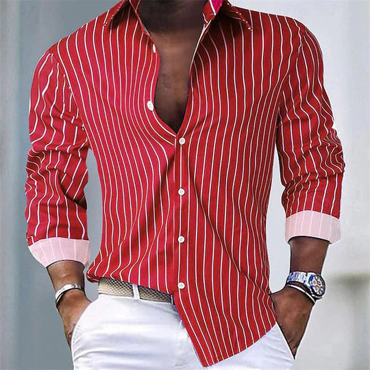 Slim Fit Langarm Shirt voor Mannen