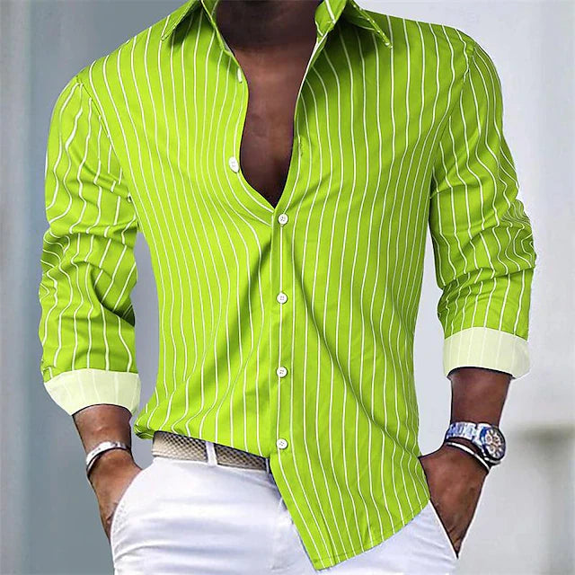 Slim Fit Langarm Shirt voor Mannen