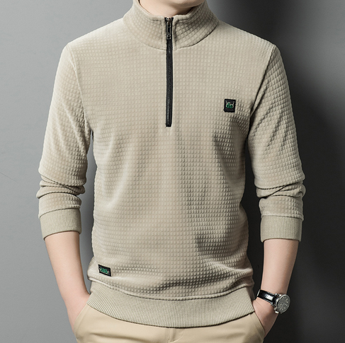 Casual Halve-Rits Sweater voor Mannen