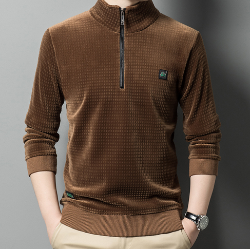 Casual Halve-Rits Sweater voor Mannen