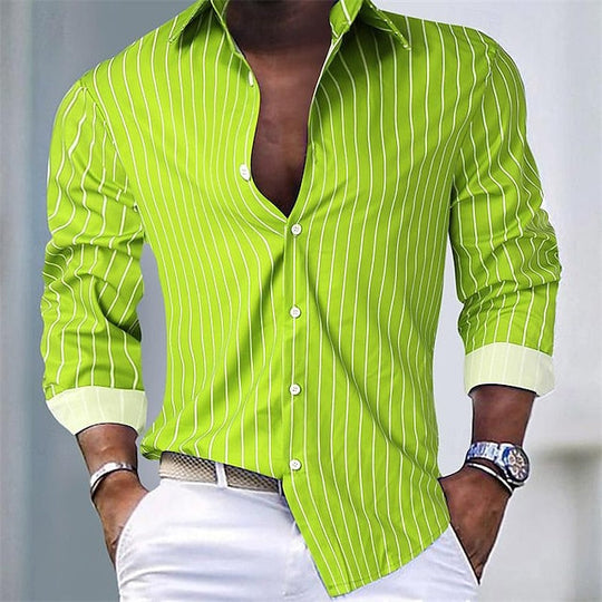 Slim Fit Langarm Shirt voor Mannen