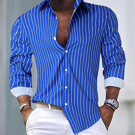 Slim Fit Langarm Shirt voor Mannen