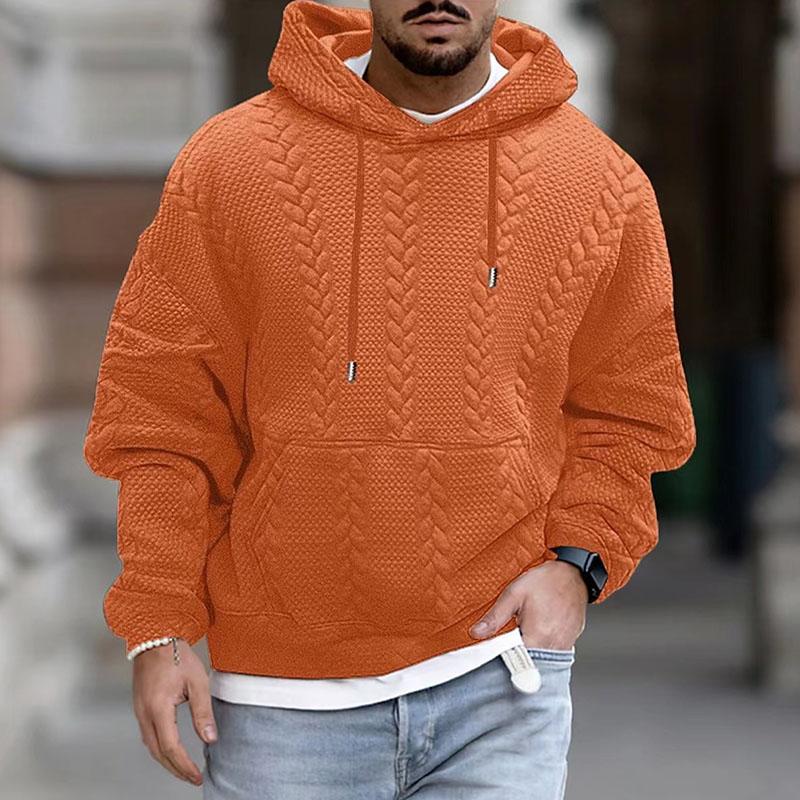 Gebreide Hoodie met Kabelpatroon voor Mannen