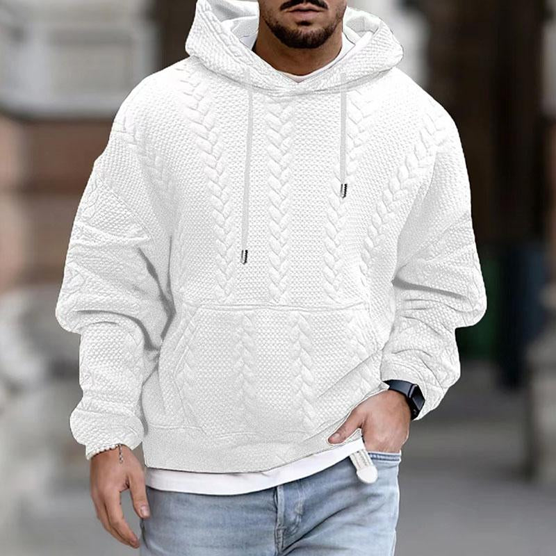 Gebreide Hoodie met Kabelpatroon voor Mannen