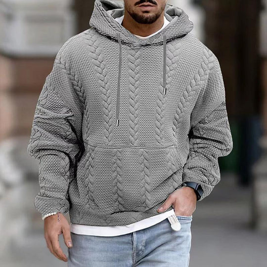 Gebreide Hoodie met Kabelpatroon voor Mannen