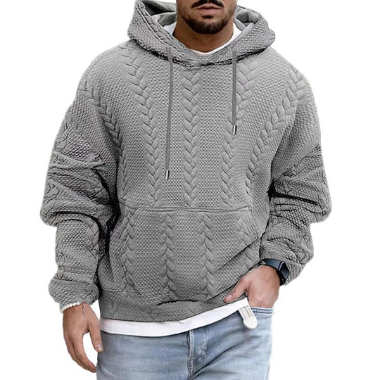 Gebreide Hoodie met Kabelpatroon voor Mannen