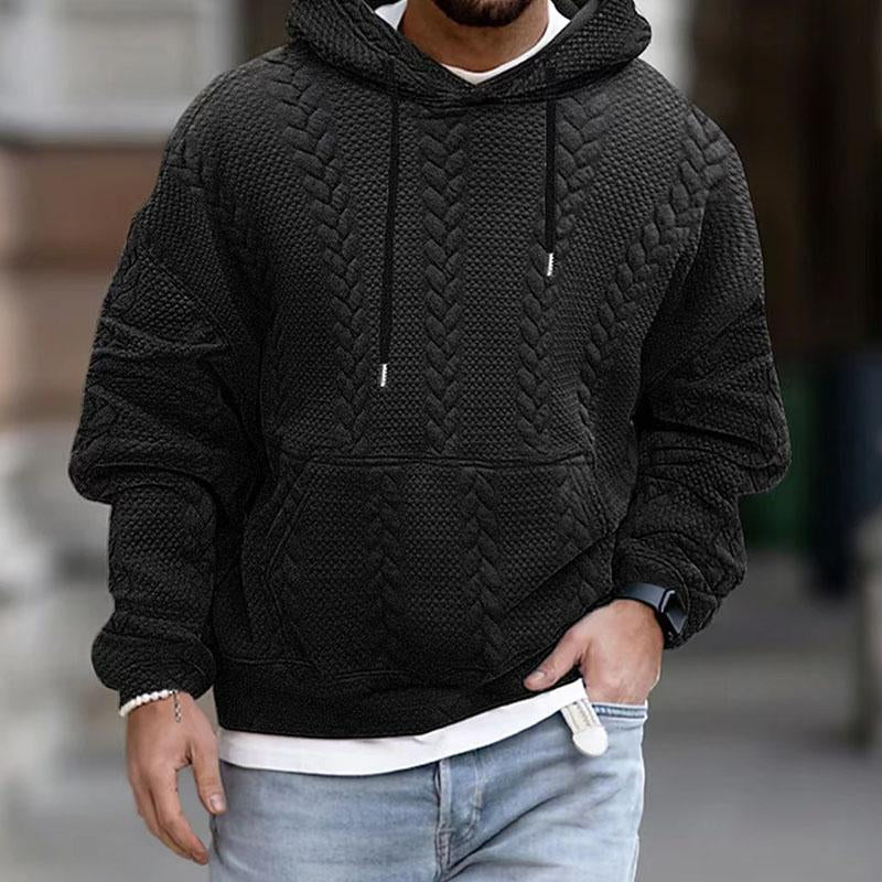 Gebreide Hoodie met Kabelpatroon voor Mannen