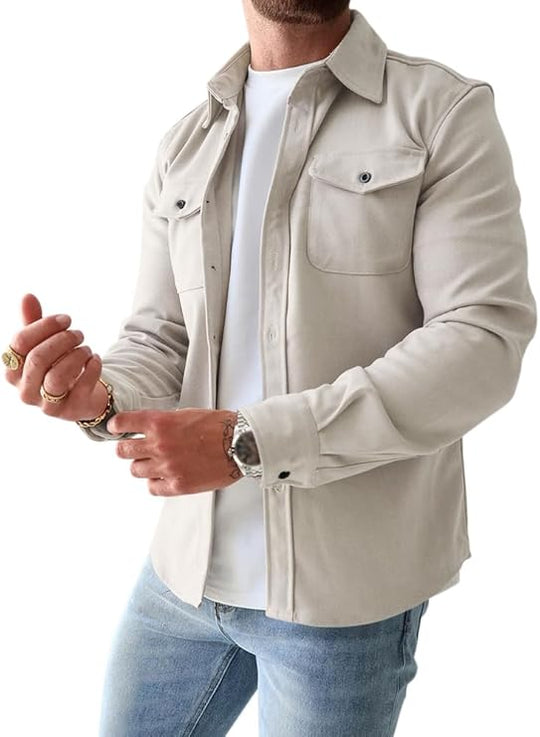 Stijlvolle Jas met Knoopsluiting voor Mannen