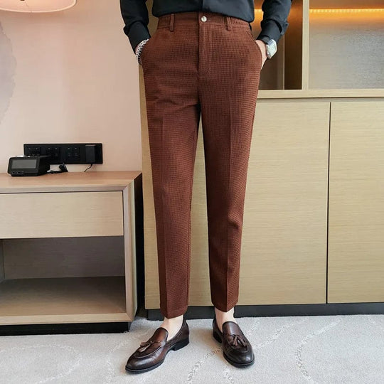 Slim Fit Kostuumbroek voor Mannen