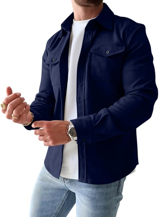 Stijlvolle Jas met Knoopsluiting voor Mannen