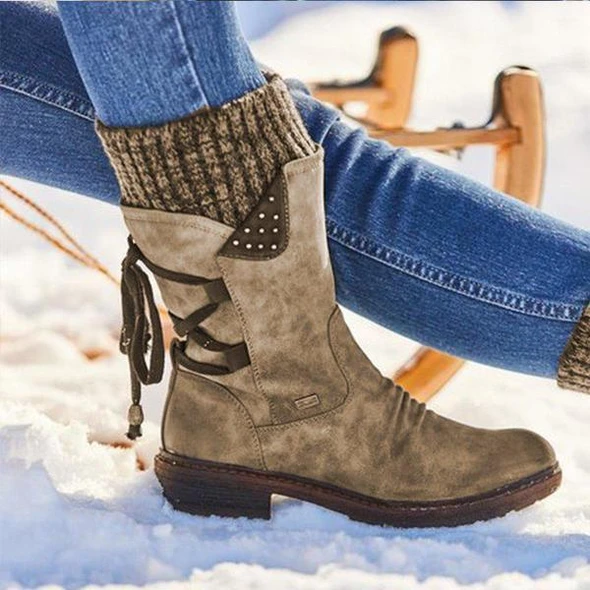 Winterlaarzen met Veters voor Vrouwen