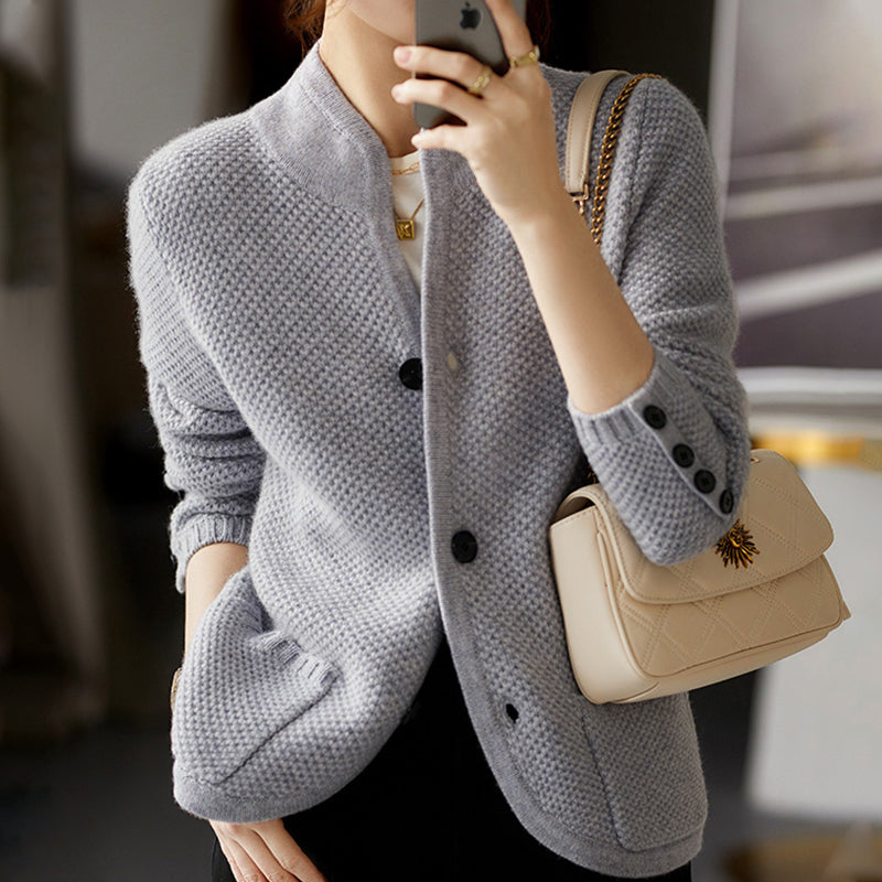 Elegante Gebreide Kasjmier Vest voor Vrouwen