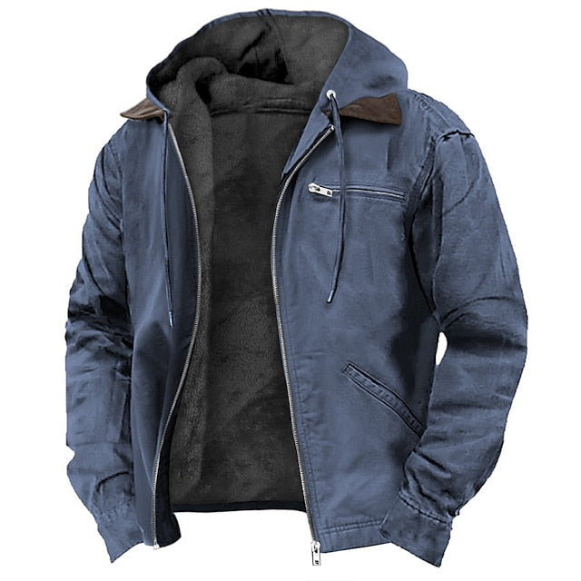 Warme Teddy Jas met Capuchon voor Mannen