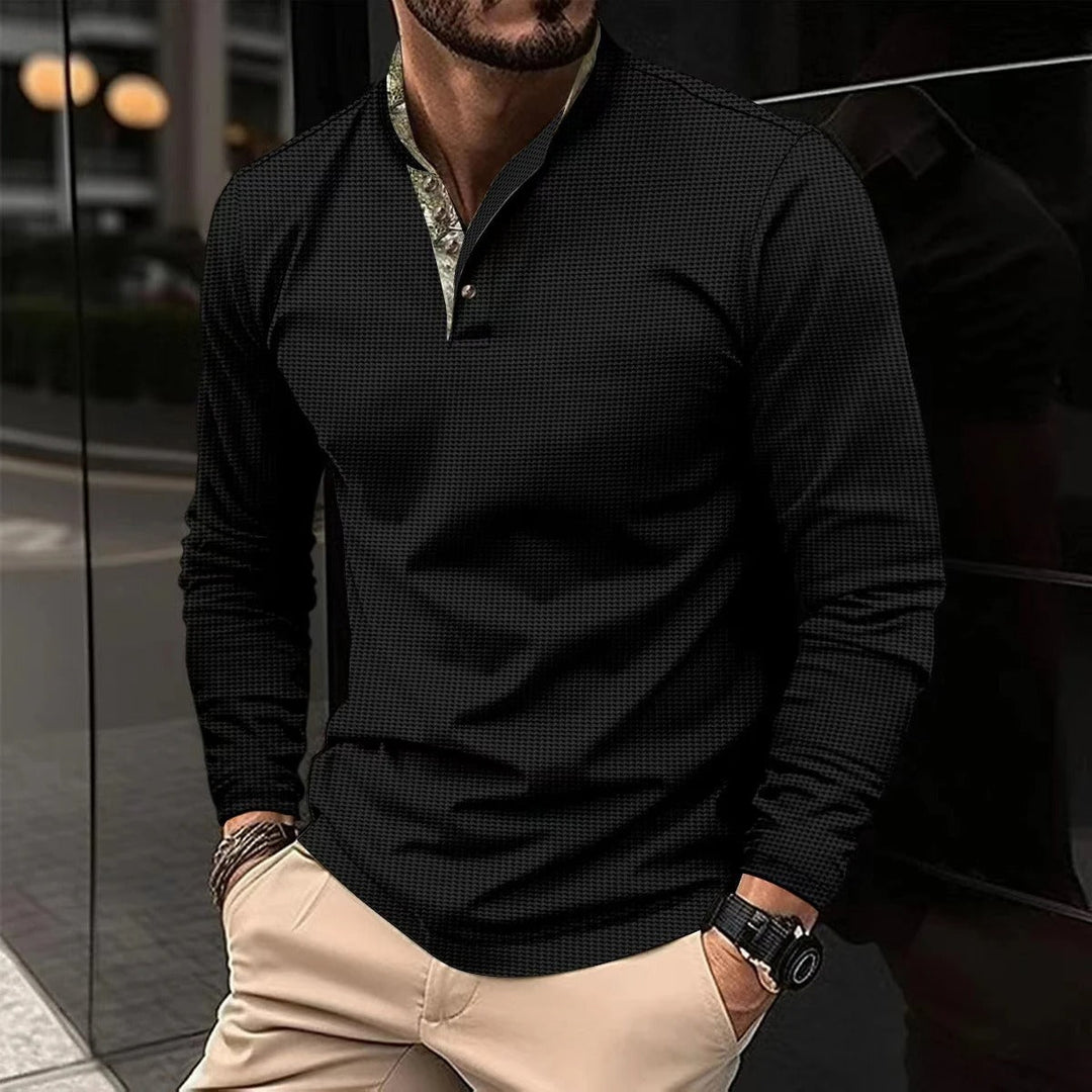 Stijlvolle Longsleeve Polo voor Mannen