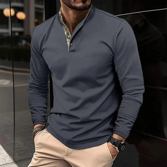 Stijlvolle Longsleeve Polo voor Mannen
