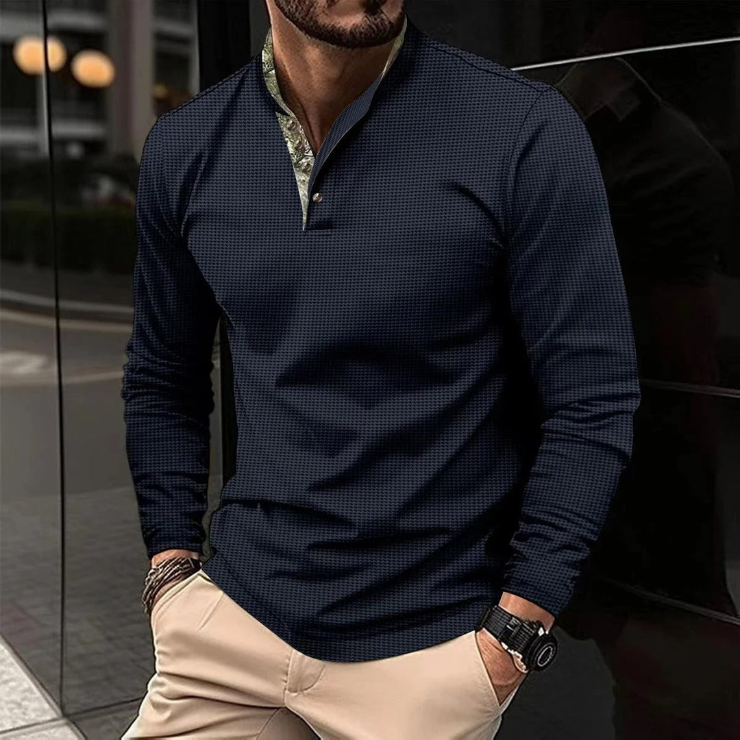 Stijlvolle Longsleeve Polo voor Mannen
