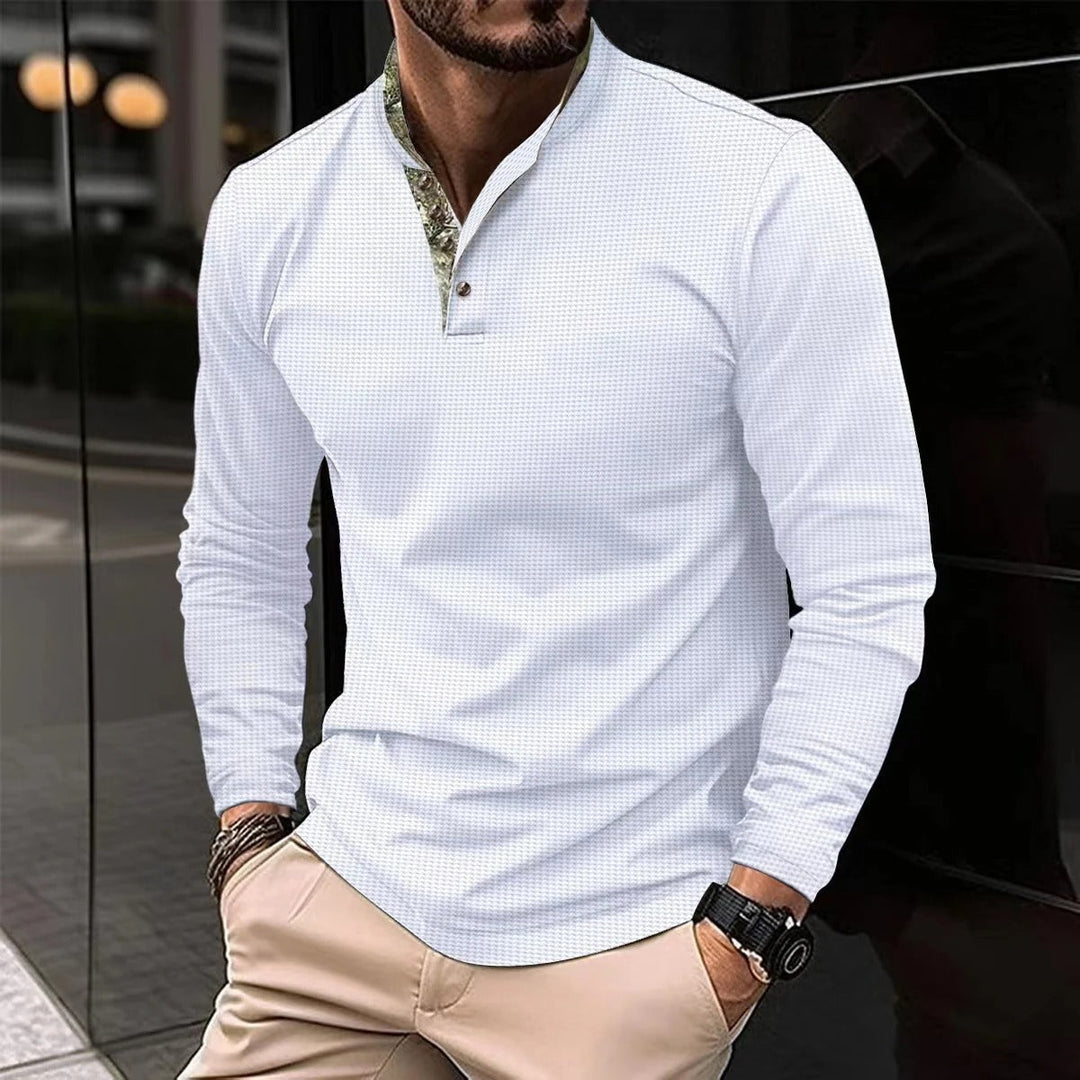 Stijlvolle Longsleeve Polo voor Mannen