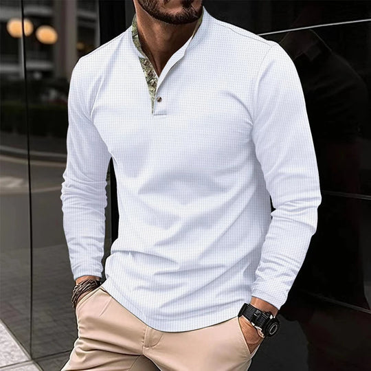 Stijlvolle Longsleeve Polo voor Mannen