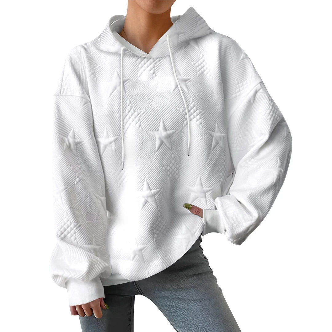 Oversized Hoodie met Sterrenpatroon voor Vrouwen