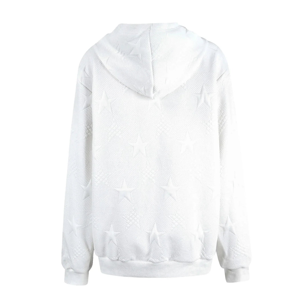 Oversized Hoodie met Sterrenpatroon voor Vrouwen