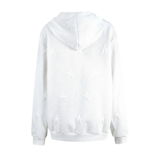 Oversized Hoodie met Sterrenpatroon voor Vrouwen