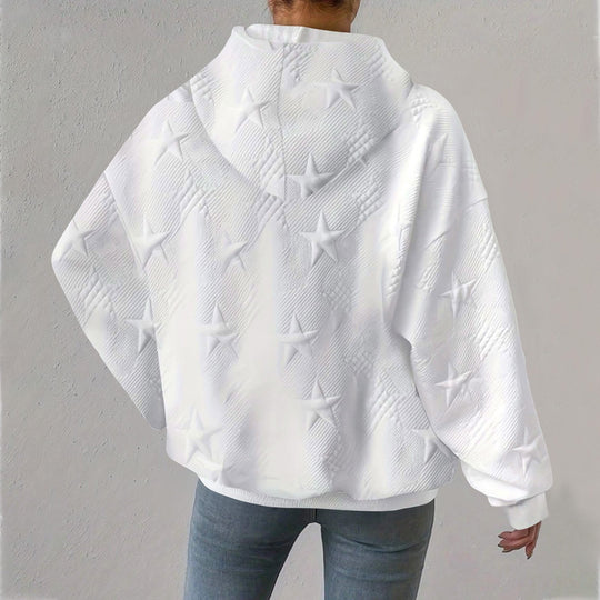 Oversized Hoodie met Sterrenpatroon voor Vrouwen